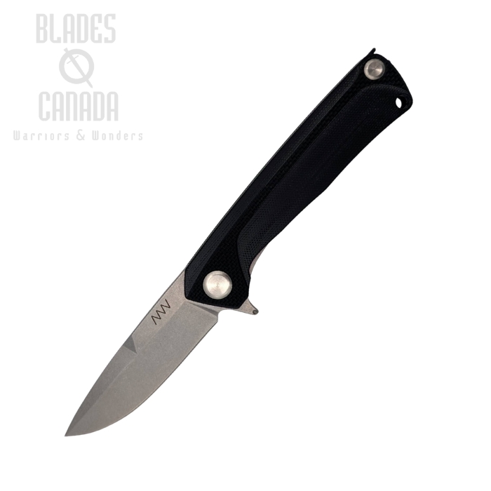 Acta Non Verba Z100 Flipper Folding Knife, Sleipner SW, G10 Black, ANVZ100-008